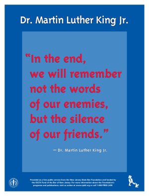 POSTER - Martin Luther King Quote