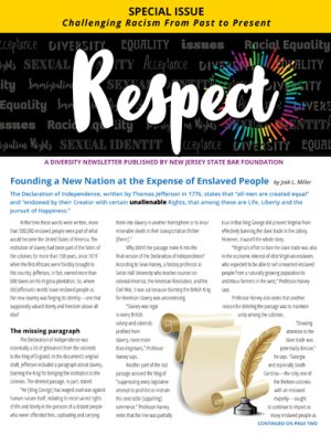 Respect - Special Issue: Challenging Racism From Past to Present