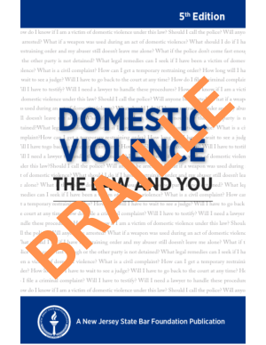 Domestic Violence: The Law and You BRAILLE